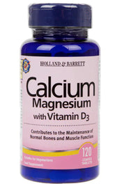 Calcium Magnesium plus Vitamin D3 120 Tabletten HOLLAND & BARRETT
